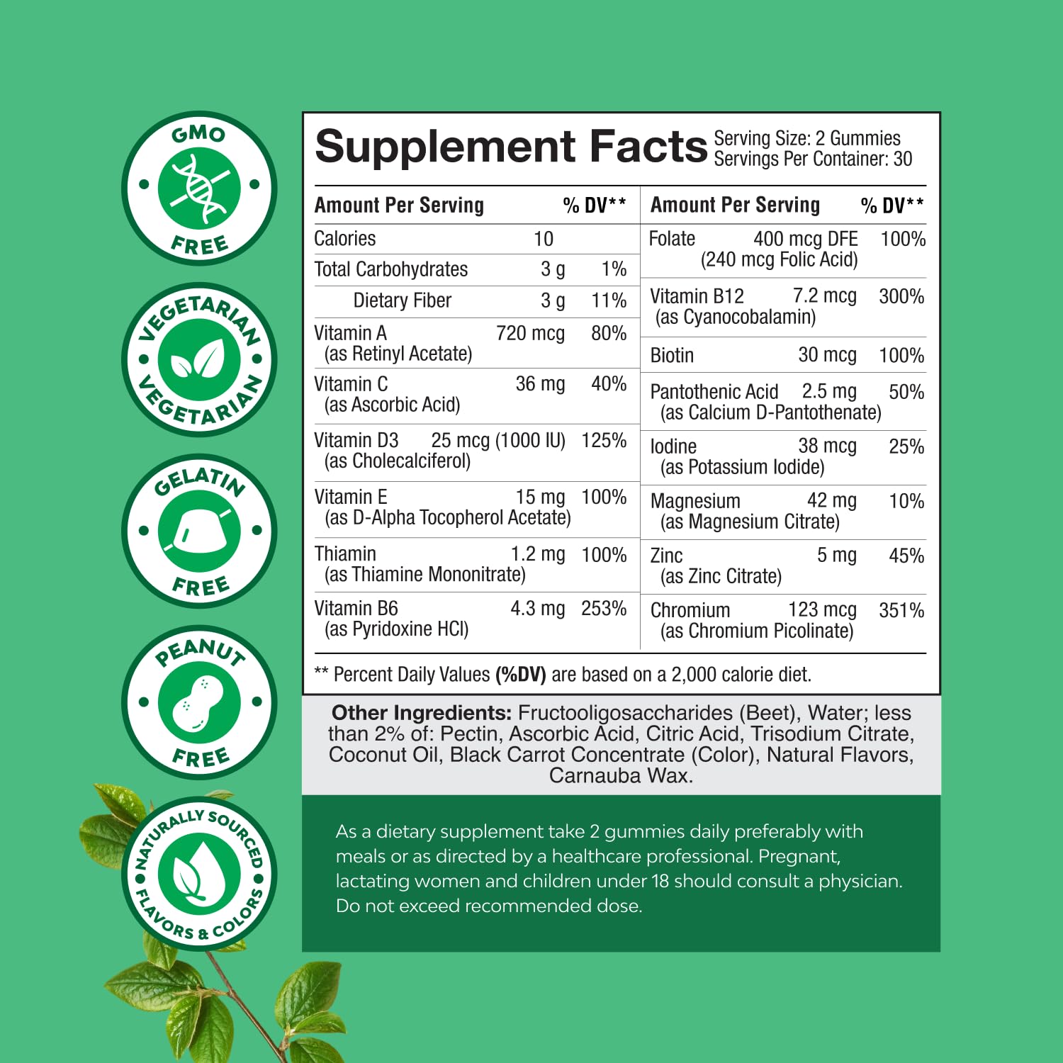 Teen Multivitamin Gummies 12-17 - Teen Boys & Girls Gummy Vitamins for Better Skin, Immune Strength, Mood & Energy Support - Teenage Girl & Boy Supplements - dailyvitalstore