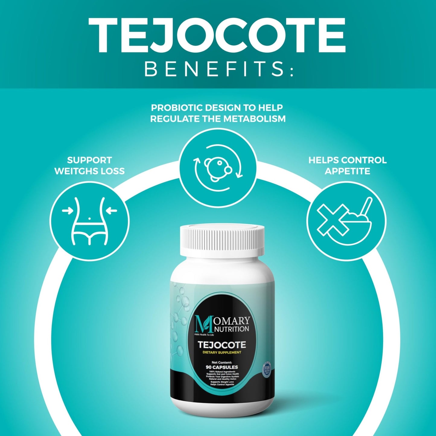 Tejocote Root with Spirulina Algae and Nopal Prickly Pear Cactus | Natural Detox & Management Support | Natural upport - dailyvitalstore