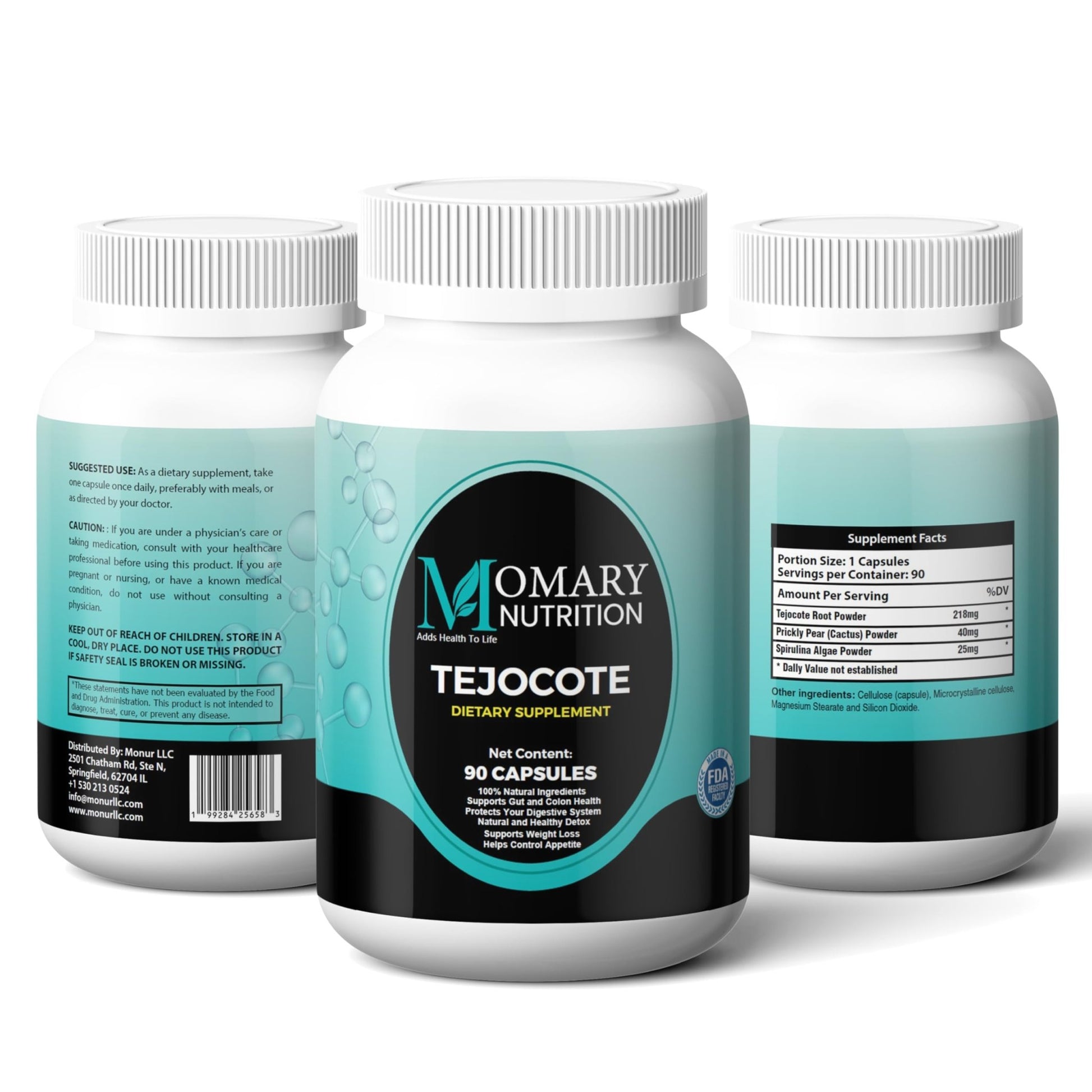 Tejocote Root with Spirulina Algae and Nopal Prickly Pear Cactus | Natural Detox & Management Support | Natural upport - dailyvitalstore