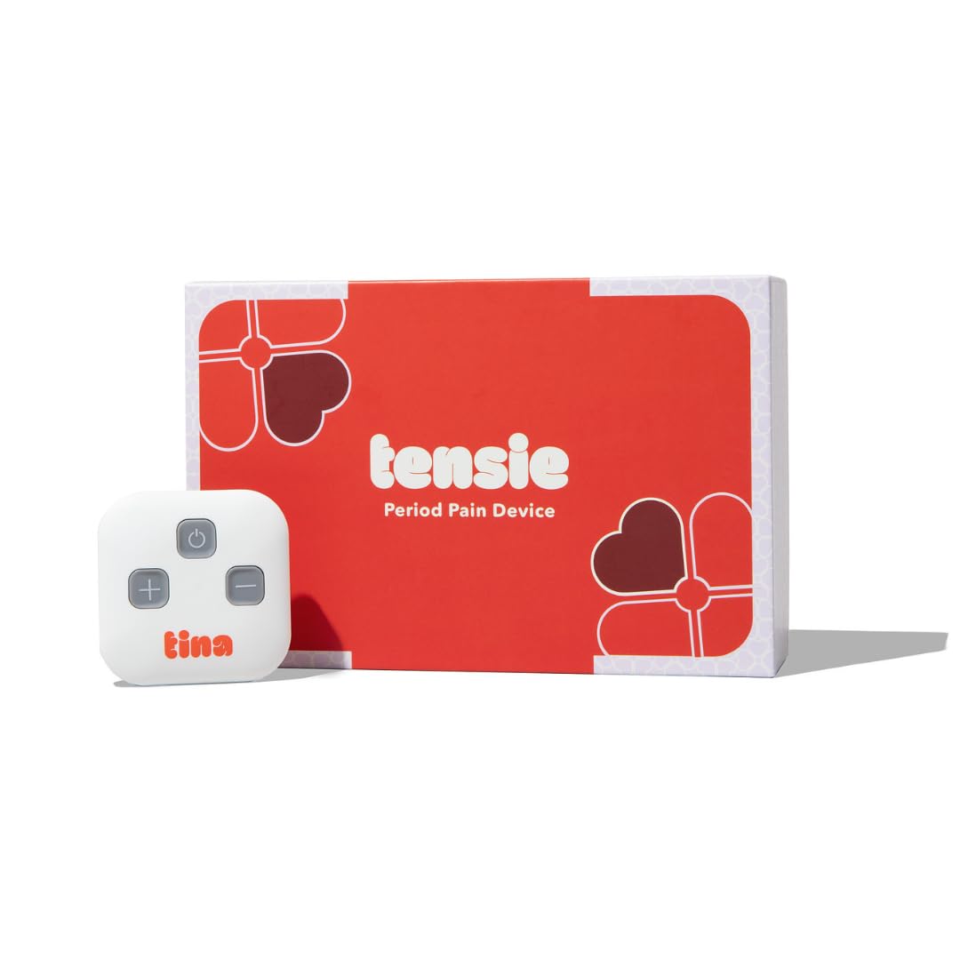 Tensie | Portable Period Pain Relief Device | 30 Gentle, Adjustable Levels for Drug-Free Menstrual Cramp or Lower Back Pain Relief | 10-Hour Battery Life, Rechargeable | Instant Period Cramp Relief - dailyvitalstore