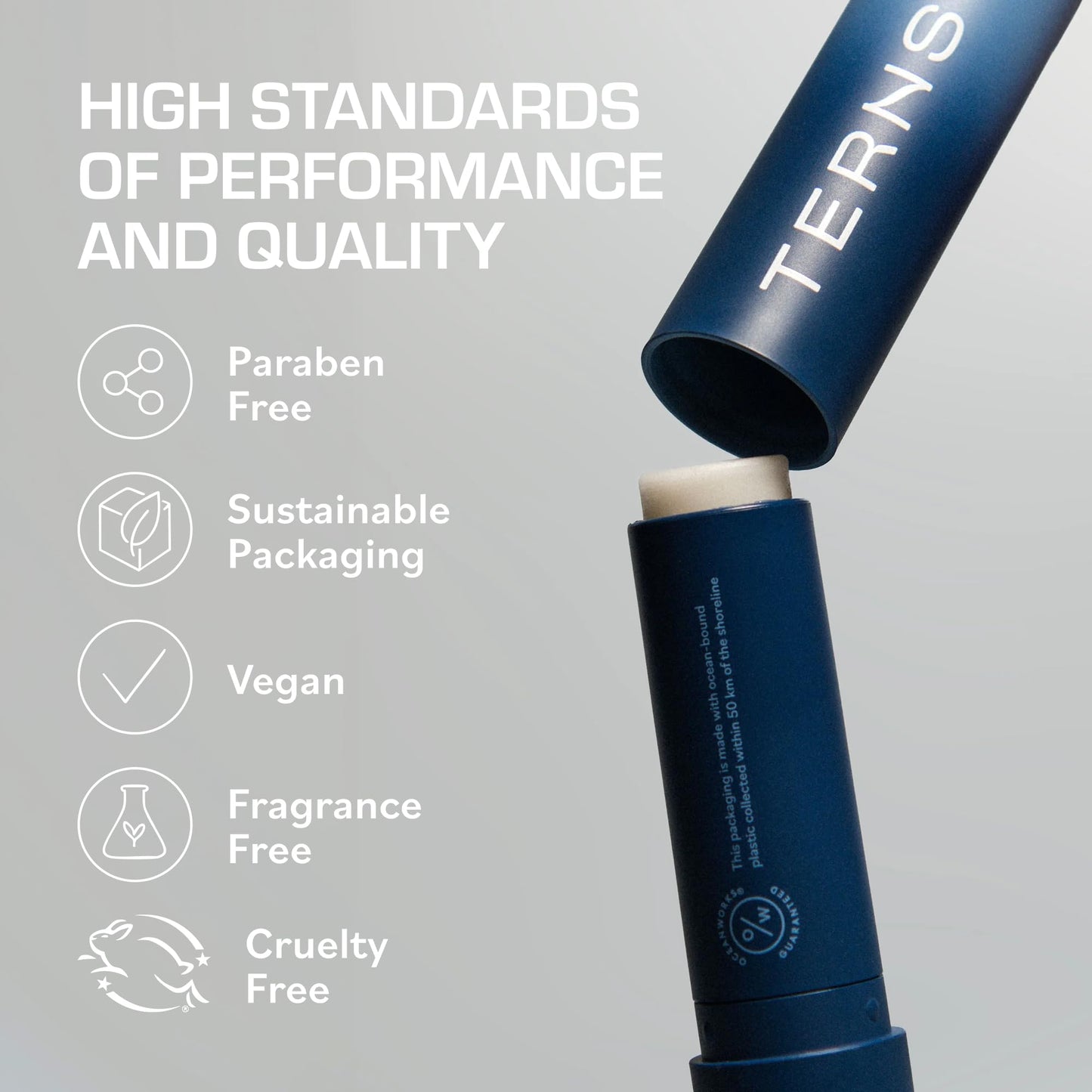 TERNS Everyday Lip Balm | Hyaluronic Acid + Baobab & Meadowfoam Oils, Algae-Powered Sirenas Complex OS, Refreshing Mint, Non-Sticky Cushion Glide, Cruelty-Free - dailyvitalstore