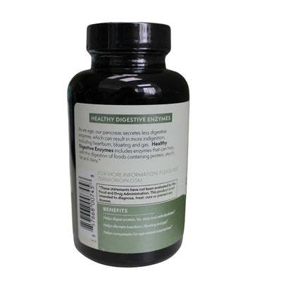 TERRA ORIGIN Digestive Enzymes with Probiotics & Prebiotics | 60 Capsules | Supports Digestive Gut Health | Non GMO, Gluten Free, - dailyvitalstore