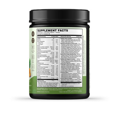 TERRA ORIGIN Healthy Greens Powder Supplement | Superfood Digestive Enzyme & Probiotic Blends | Immune, Gut, and Digestive Support for Women - dailyvitalstore