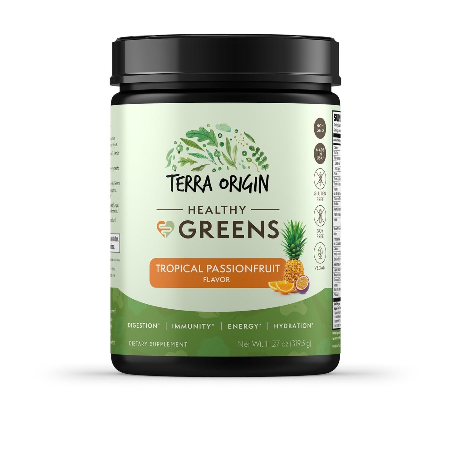 TERRA ORIGIN Healthy Greens Powder Supplement | Superfood Digestive Enzyme & Probiotic Blends | Immune, Gut, and Digestive Support for Women - dailyvitalstore