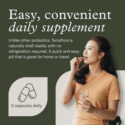 Terraflora Deep Immune Synbiotic- SBO Probiotic and Prebiotic, Immune Support, Gut Health, Soil Based Spore Pre and Probiotics for Women and Men, LC-Plasma, Bacillus Coagulans, Subtilis, 60 Capsules - dailyvitalstore
