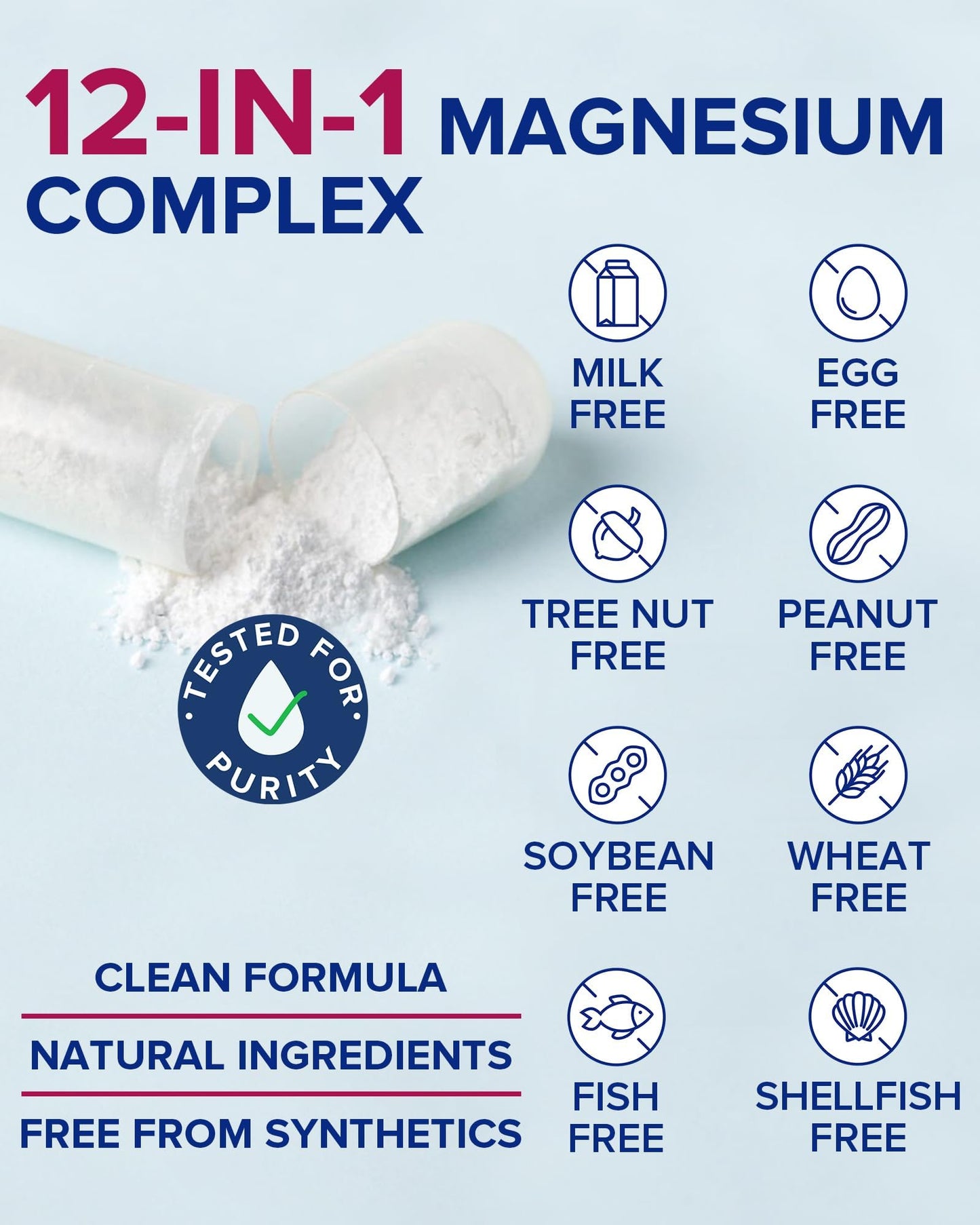 Terranics 12-in-1 Magnesium Complex 500mg, High Absorption Chelated Magnesium Glycinate, Citrate, Malate, Taurate, Orotate & More, for Sleep, Calm, Energy, Heart, Vegan, Non-GMO,120 Capsules - dailyvitalstore
