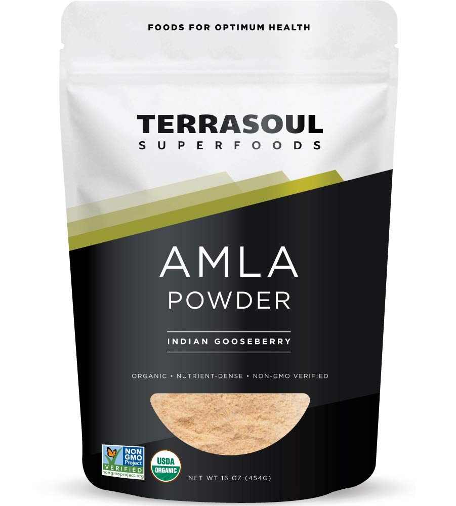 Terrasoul Superfoods Organic Amla Berry Powder (Amalaki), 16 Oz - Rich in Antioxidant Vitamin C | Supports Immunity - dailyvitalstore