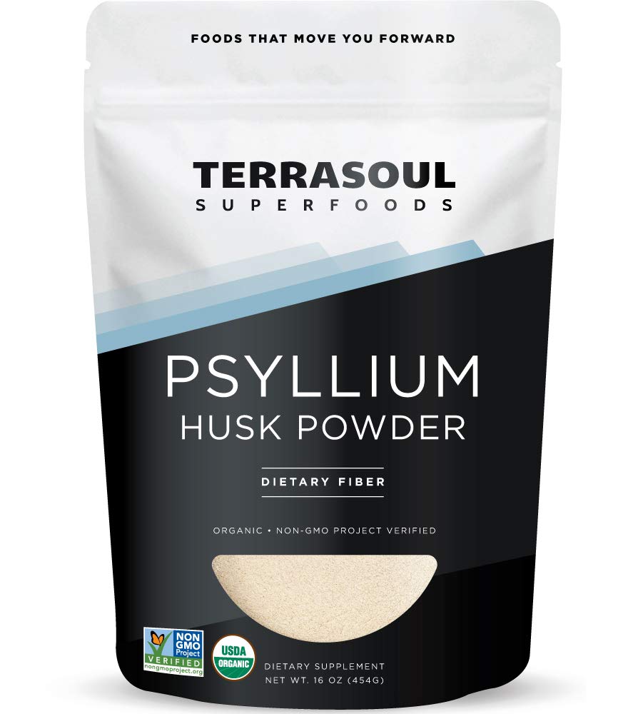 Terrasoul Superfoods Organic Psyllium Husk Powder, 1 Lb - Superfine Texture | 99% Purity | Perfect for Gluten-Free Baking | No Purple Breads - dailyvitalstore