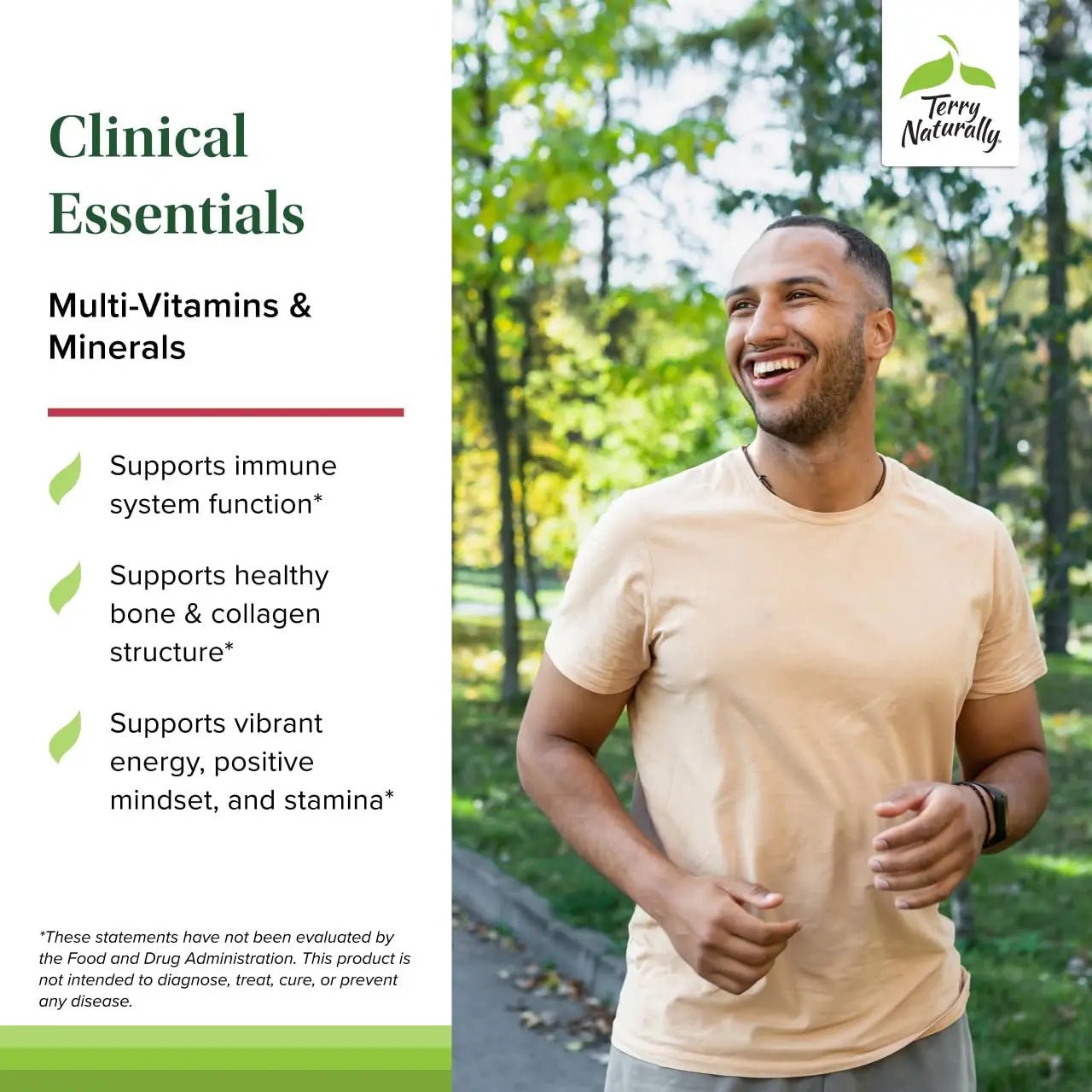Terry Naturally Clinical Essentials - Supplement to Aid Bone, Cardiovascular & Immune Health - Supplement with Chelated Minerals - dailyvitalstore