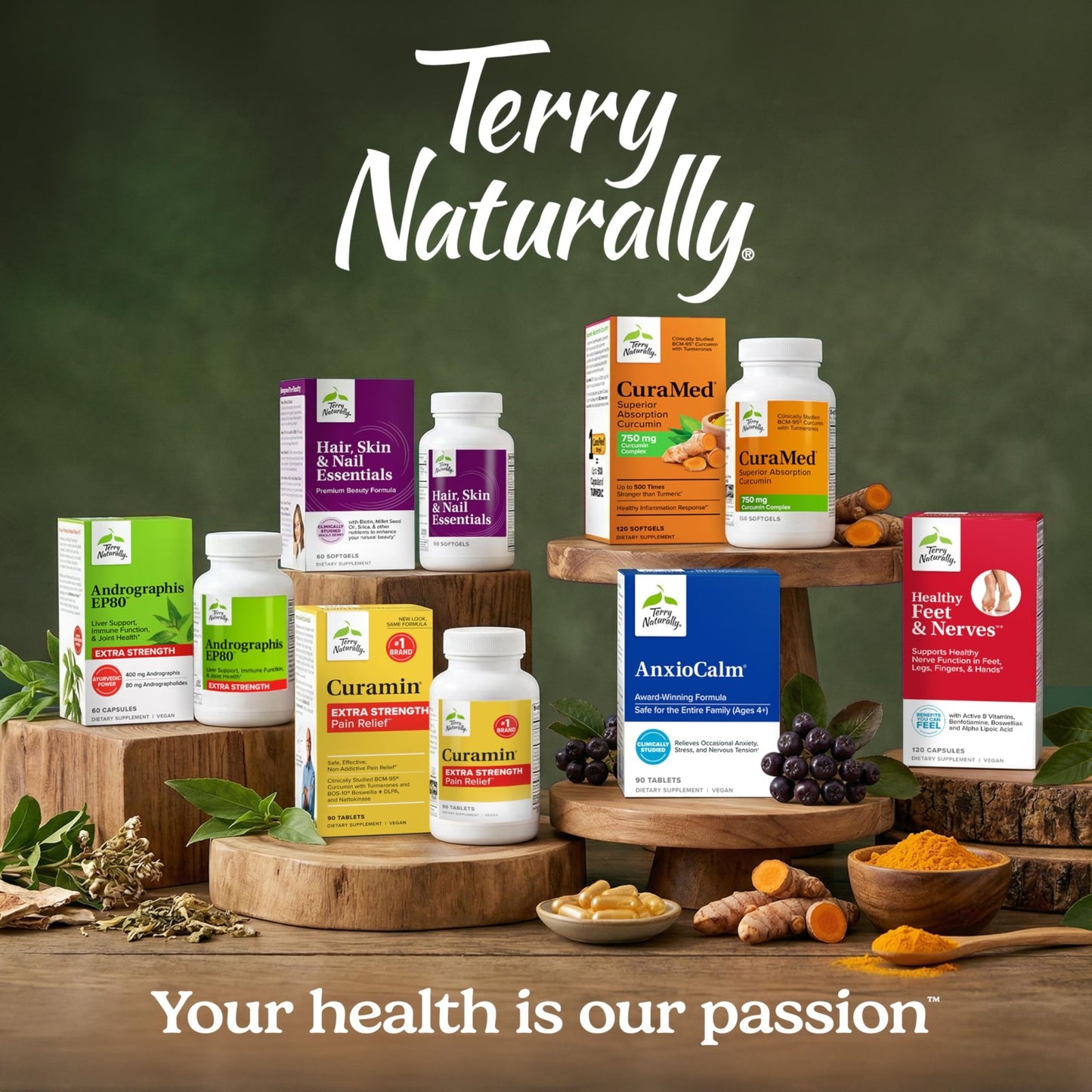 Terry Naturally CuraMed 750mg - Antioxidant Supplement for Brain & Heart Health Support - Dietary Supplement with High-Potency Curcumin Complex - Kidney, Liver & Immune Health Support - 30 Softgels - dailyvitalstore