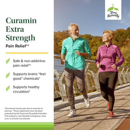 Terry Naturally Curamin Extra Strength - Curcumin & Boswellia for Healthy Circulation Support - Turmeric Supplement to Support Joints, Muscle Health & Endorphin Production - 90 Tablets - dailyvitalstore