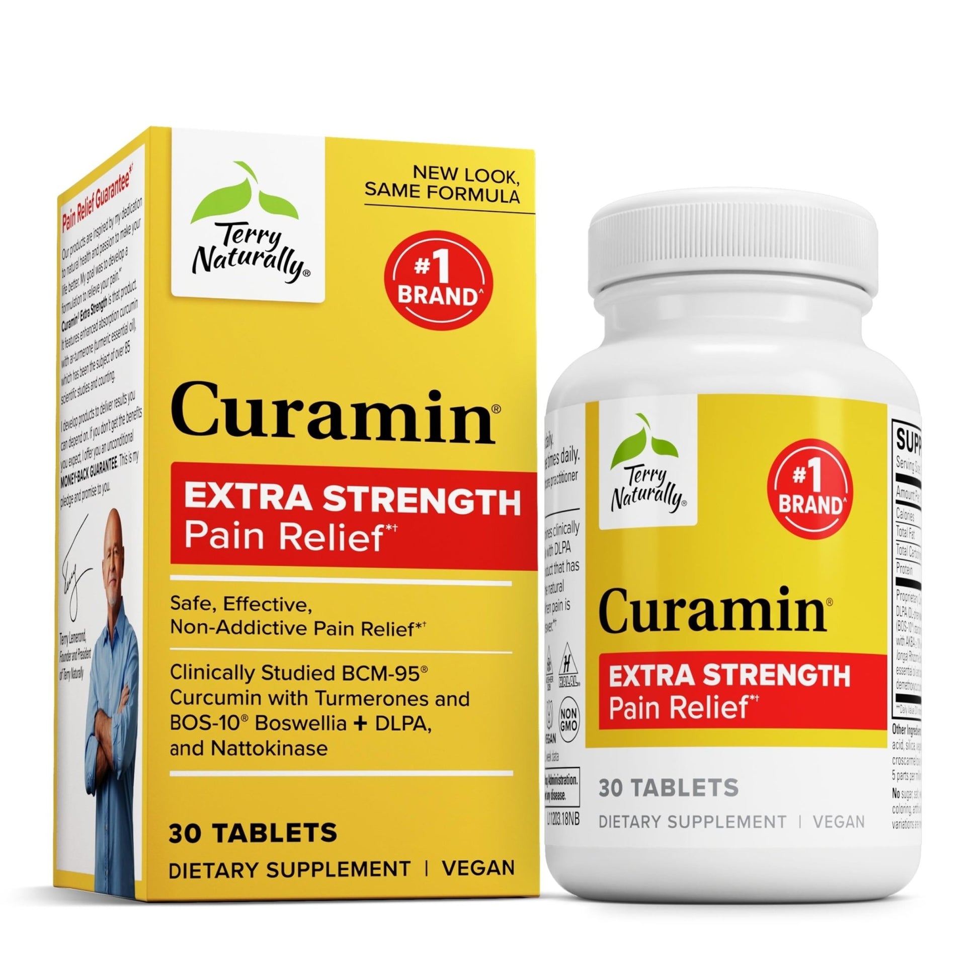 Terry Naturally Curamin Extra Strength - Curcumin & Boswellia Supplement for Healthy Circulation Support - Turmeric Supplement to Support Joints, Muscle Health & Endorphin Production - 30 Tablets - dailyvitalstore