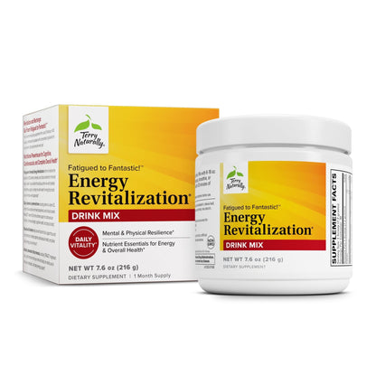 Terry Naturally Fatigued to Fantastic Energy Revitalization - Drink Mix for Energy with L-Tyrosine, Vitamins A, D3, E & B - Supports Heart Health - 7.6 oz (30 Servings) - dailyvitalstore