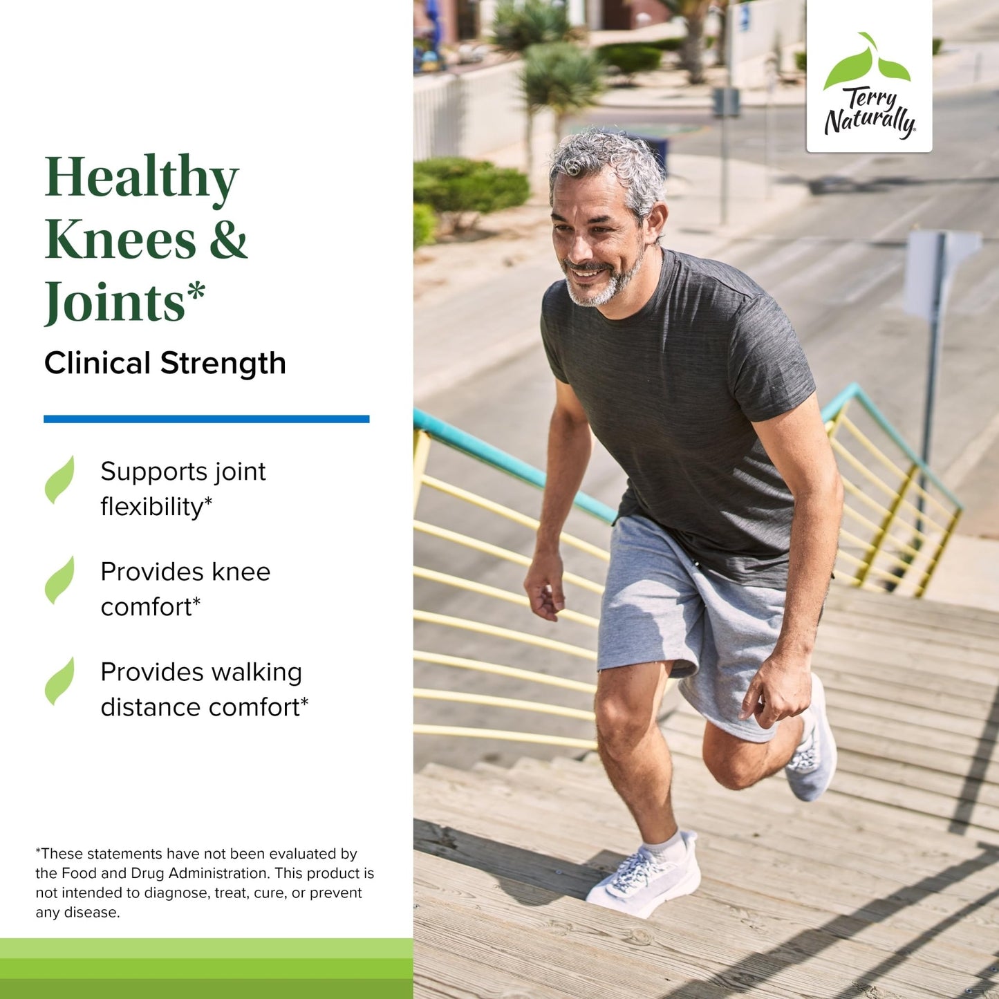 Terry Naturally Healthy Knees & Joints - Dietary Supplement to Support Bone Health & Joint Flexibility - Healthy Knee & Hip Aid with Calcium Fructoborate - 60 Capsules - dailyvitalstore
