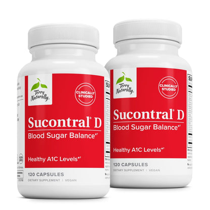 Terry Naturally Sucontral D - B-Complex & Folate Supplement - Carbohydrate Metabolism Support - Vitamin & Mineral Supplement with Zinc & Chromium - dailyvitalstore