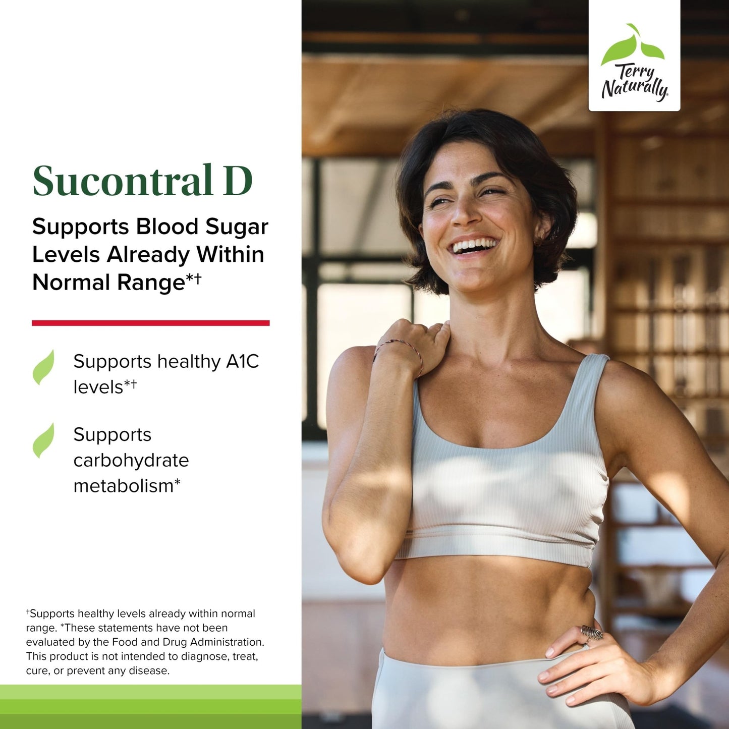 Terry Naturally Sucontral D - B-Complex & Folate Supplement - Carbohydrate Metabolism Support - Vitamin & Mineral Supplement with Zinc & Chromium - 60 Capsules (Pack of 2) - dailyvitalstore