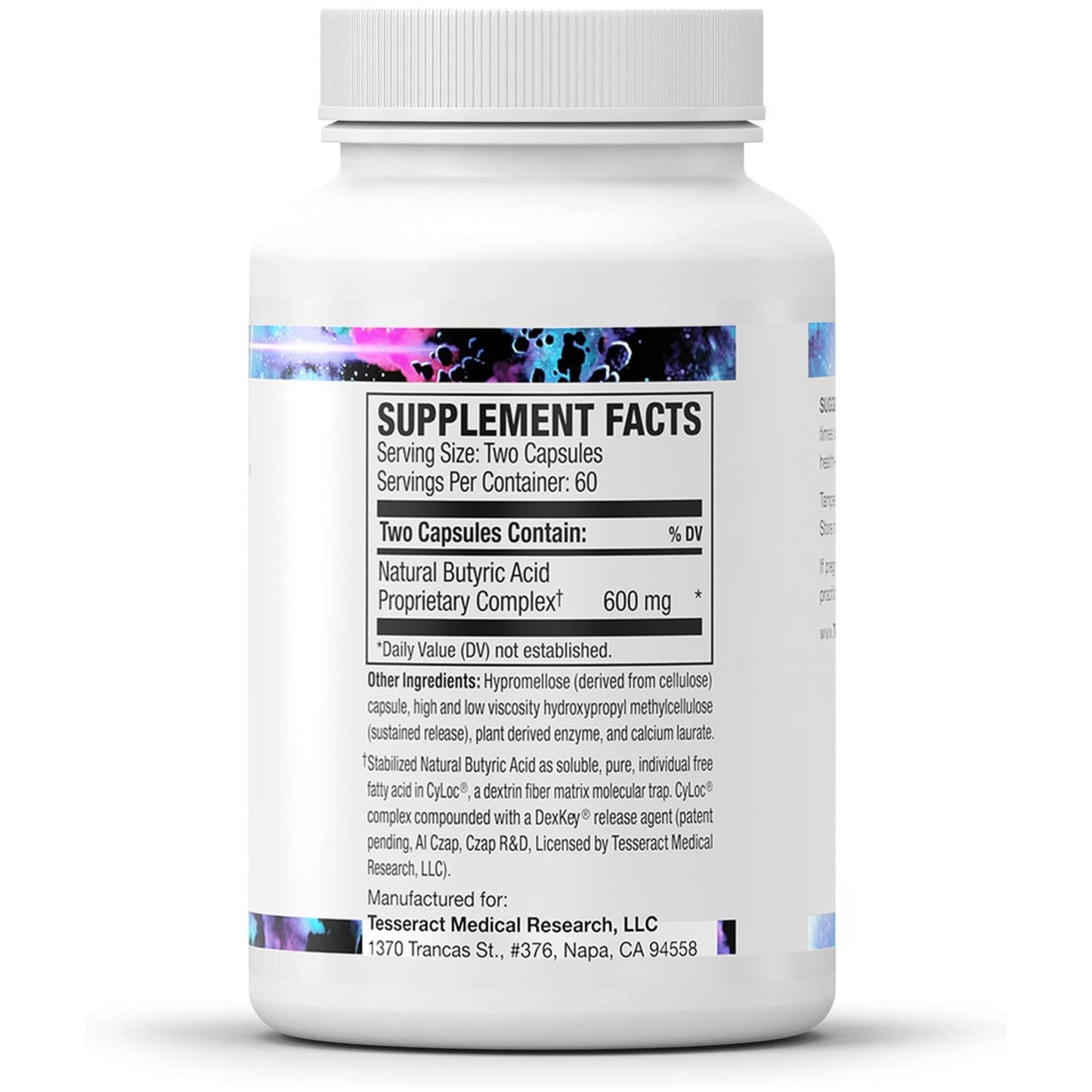 Tesseract Medical Research ProButyrate Gut Health Supplement, Butyric Acid Complex & TetraCumin SR Joint Support Supplement, Sustained Release - dailyvitalstore