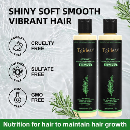 Tgideas Organic Rosemary Hair Growth Shampoo for Women and Men-Natural Thickening & Strengthening Shampoo with Hydrolyzed Keratin - dailyvitalstore