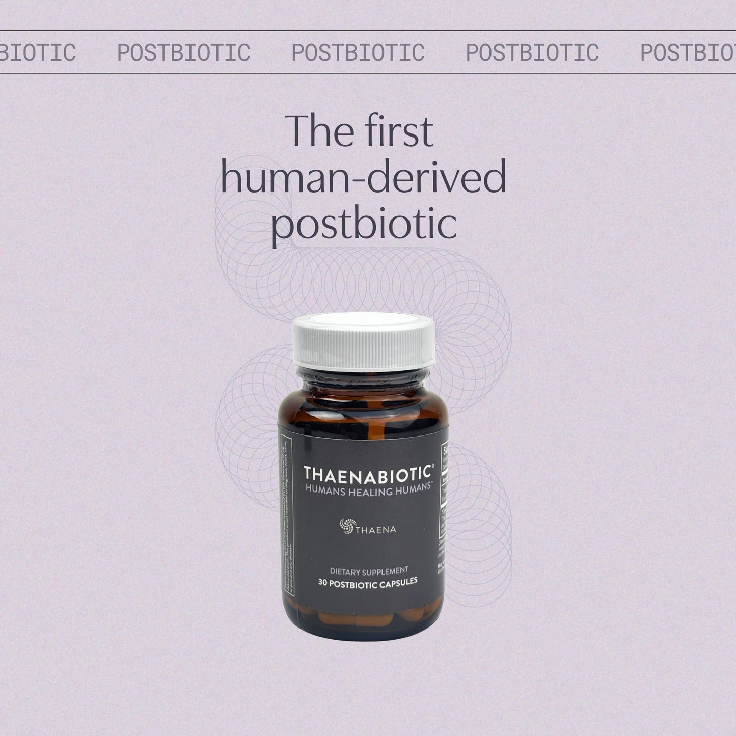 Thaena ThaenaBiotic Postbiotic - World's First Human-Derived Postbiotic Supplement - 30 Count - dailyvitalstore