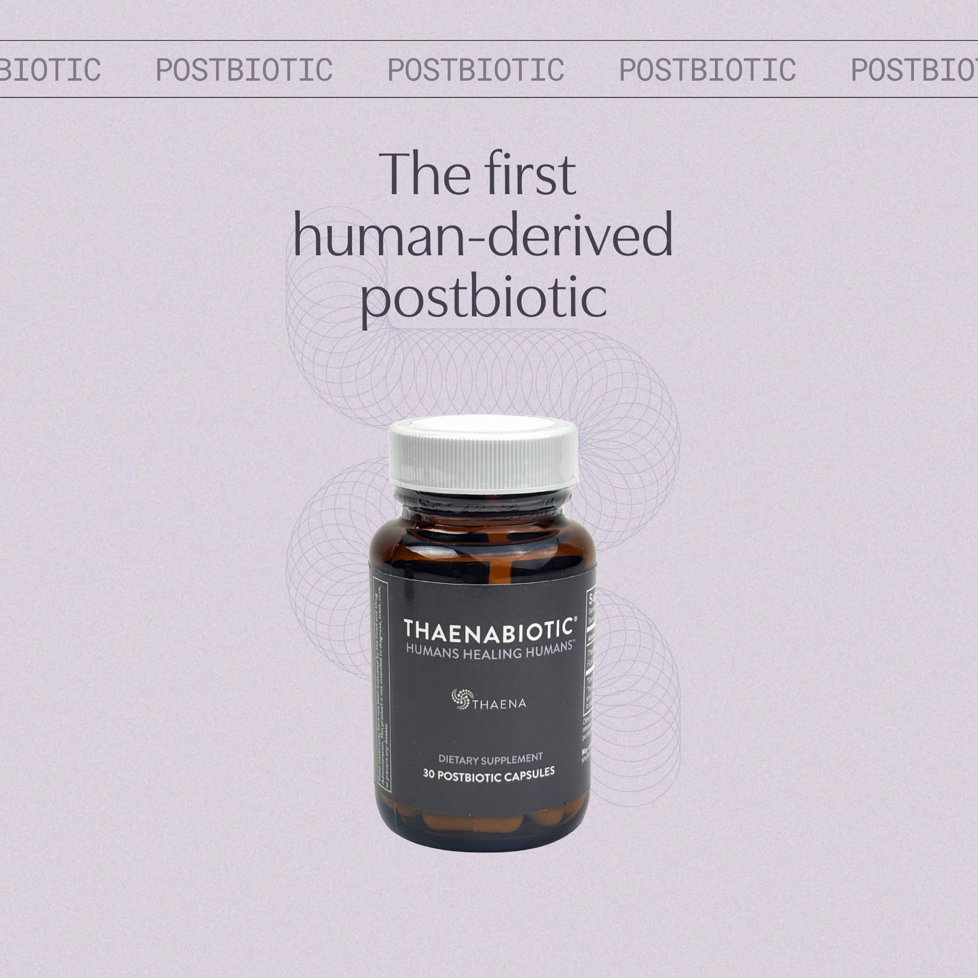 Thaena ThaenaBiotic Postbiotic - World's First Human-Derived Postbiotic Supplement - 30 Count - dailyvitalstore