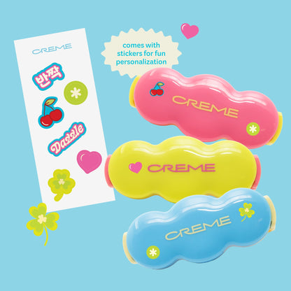 The Crème Shop Shimmer Pop Clip-On Lip Gloss | Korean Makeup, Cute Clip Accessory, Hydrating, Non-Sticky, Shea Butter, Hyaluronic Acid, Vitamine E- Nude Orbit - dailyvitalstore