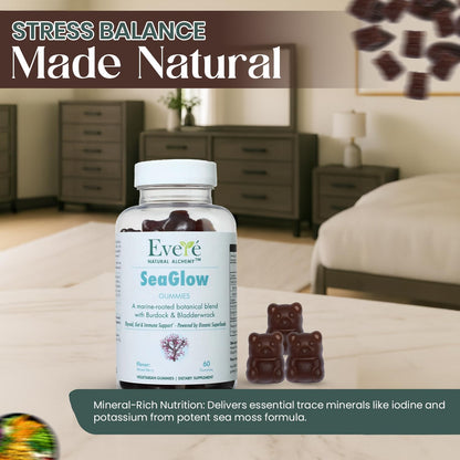 The EverÉ Natural Alchemy Sea Moss with Bladderwrack & Burdock Root – Vegan, Plant-Based Gummies with Minerals & Botanicals – Mixed-Berry Flavor, Non-GMO & Gluten-Free - dailyvitalstore