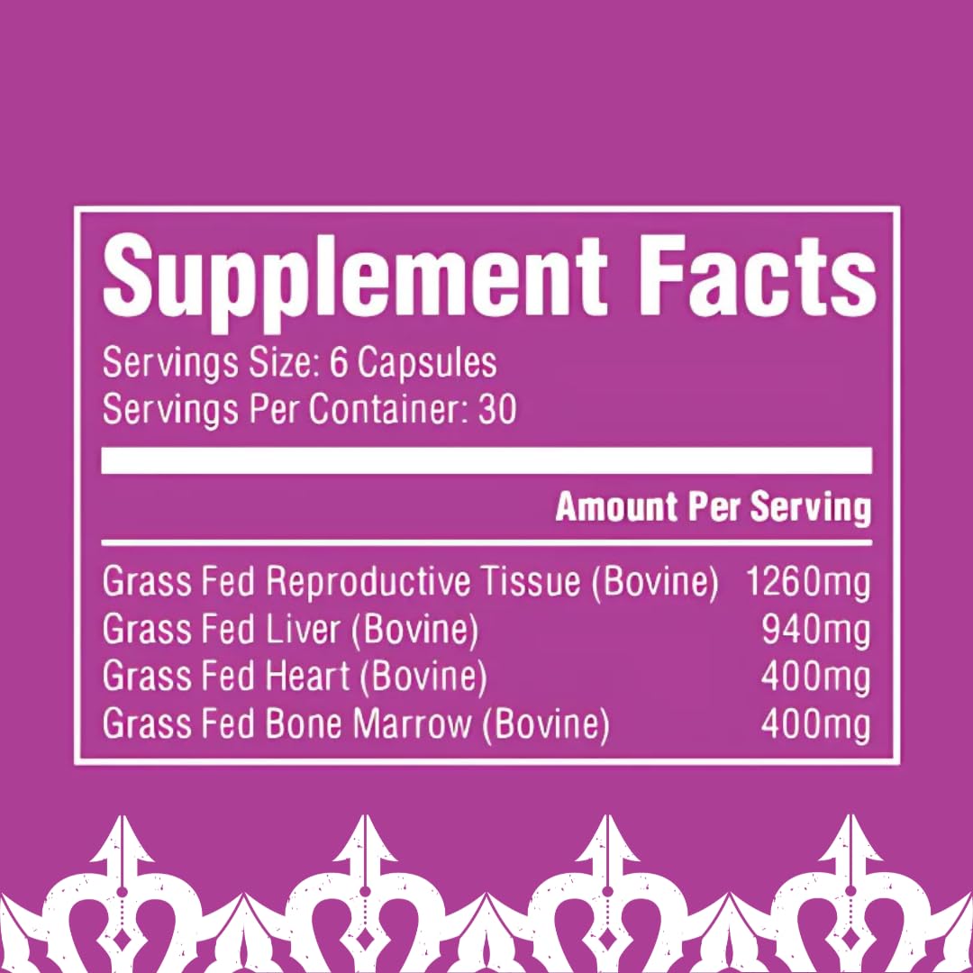 The Fittest Queen Organ Supplement, Hormone & Energy Support, 180 Capsules - dailyvitalstore