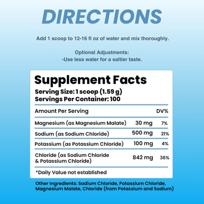 The Good Intentions Club Fasting Electrolytes - Unflavored Electrolyte Powder - 100 Servings - Fasting Salts - Fasting Supplement - Electrolytes for Fasting - dailyvitalstore