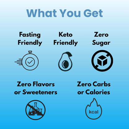 The Good Intentions Club Fasting Electrolytes - Unflavored Electrolyte Powder - 100 Servings - Fasting Salts - Fasting Supplement - Electrolytes for Fasting - dailyvitalstore