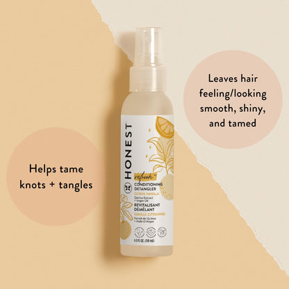 The Honest Company Conditioning Hair Detangler, Tear-Free, Hypoallergenic, Leave-In Conditioner and Fortifying Spray - dailyvitalstore