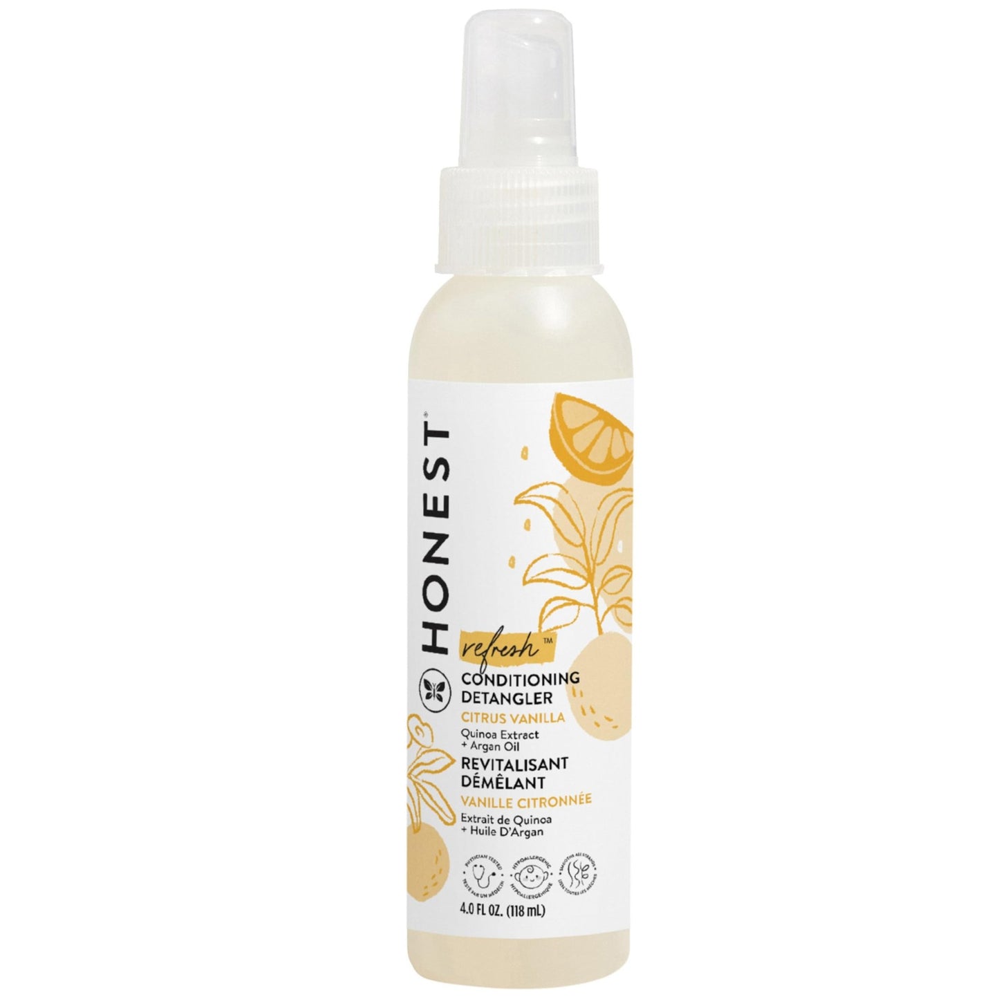 The Honest Company Conditioning Hair Detangler, Tear-Free, Hypoallergenic, Leave-In Conditioner and Fortifying Spray - dailyvitalstore