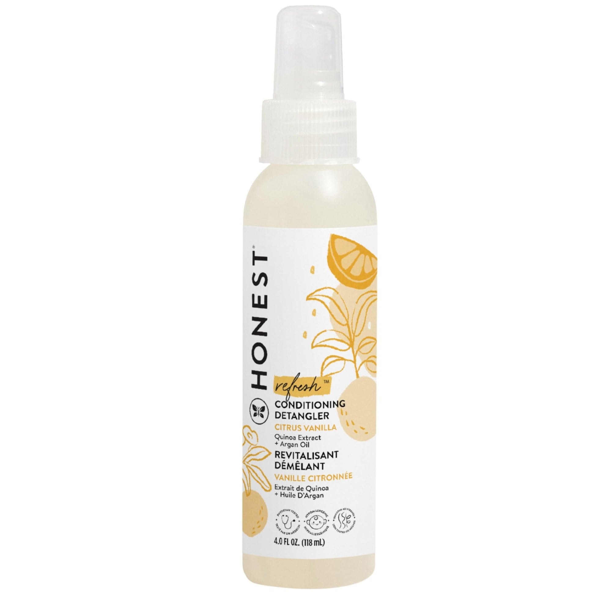 The Honest Company Conditioning Hair Detangler, Tear-Free, Hypoallergenic, Leave-In Conditioner and Fortifying Spray - dailyvitalstore