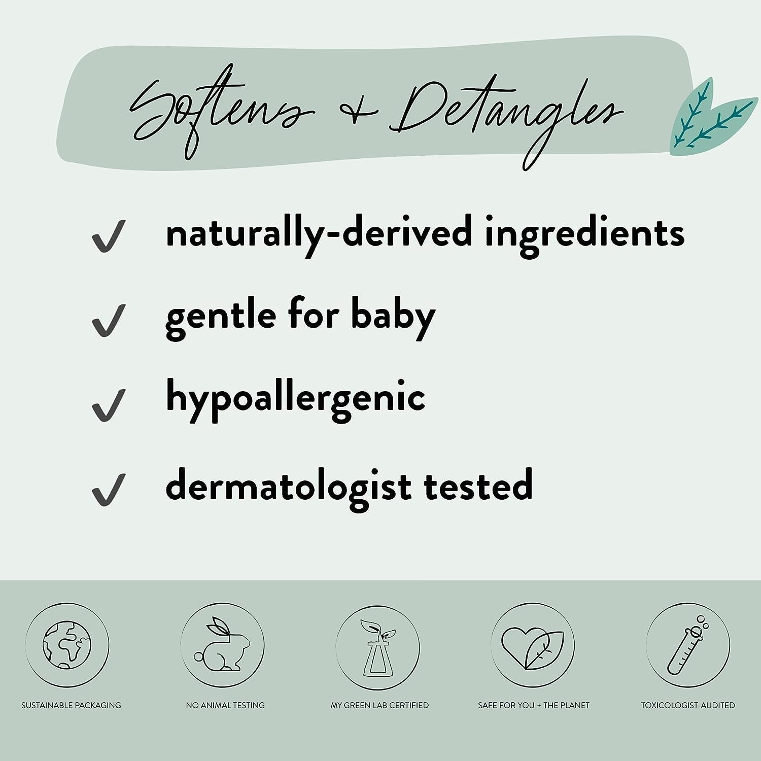 The Honest Company Conditioning Hair Detangler, Tear-Free, Hypoallergenic, Leave-In Conditioner and Fortifying Spray - dailyvitalstore