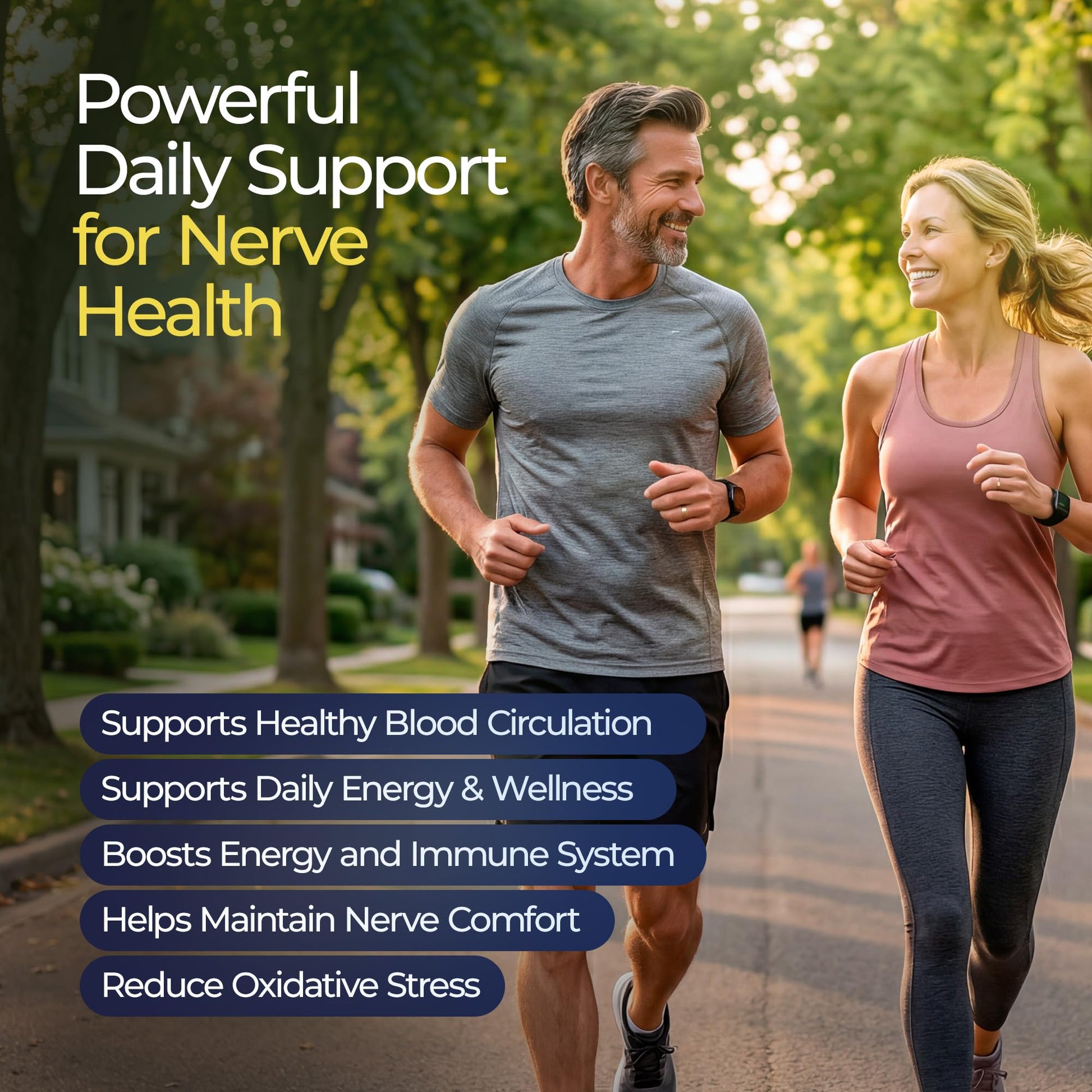 The Nerve Brand Neuropathy Support Gummies, 600 mg R Alpha Lipoic Acid Gummies with B1 B6 B12 and Lion’s Mane, Sugar Free Daily Nerve Health Supplement, 30 Day Supply - dailyvitalstore