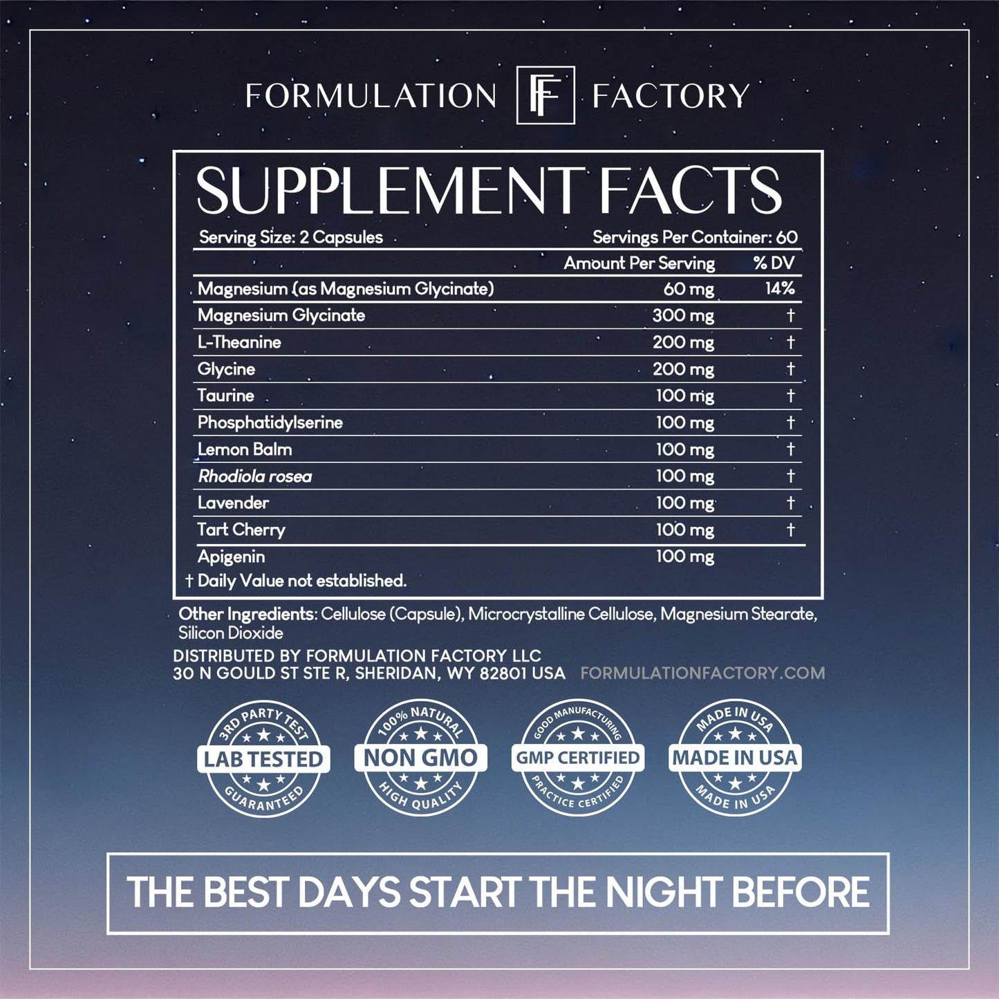 The Night Before 10-in-1 Midnight Maximizer Sleep Aid, Stress Relief, Cognition, Relaxation, Recovery, Focus, Magnesium Glycinate, L-Theanine & More, (120 Capsules – 2 Month Supply) - dailyvitalstore