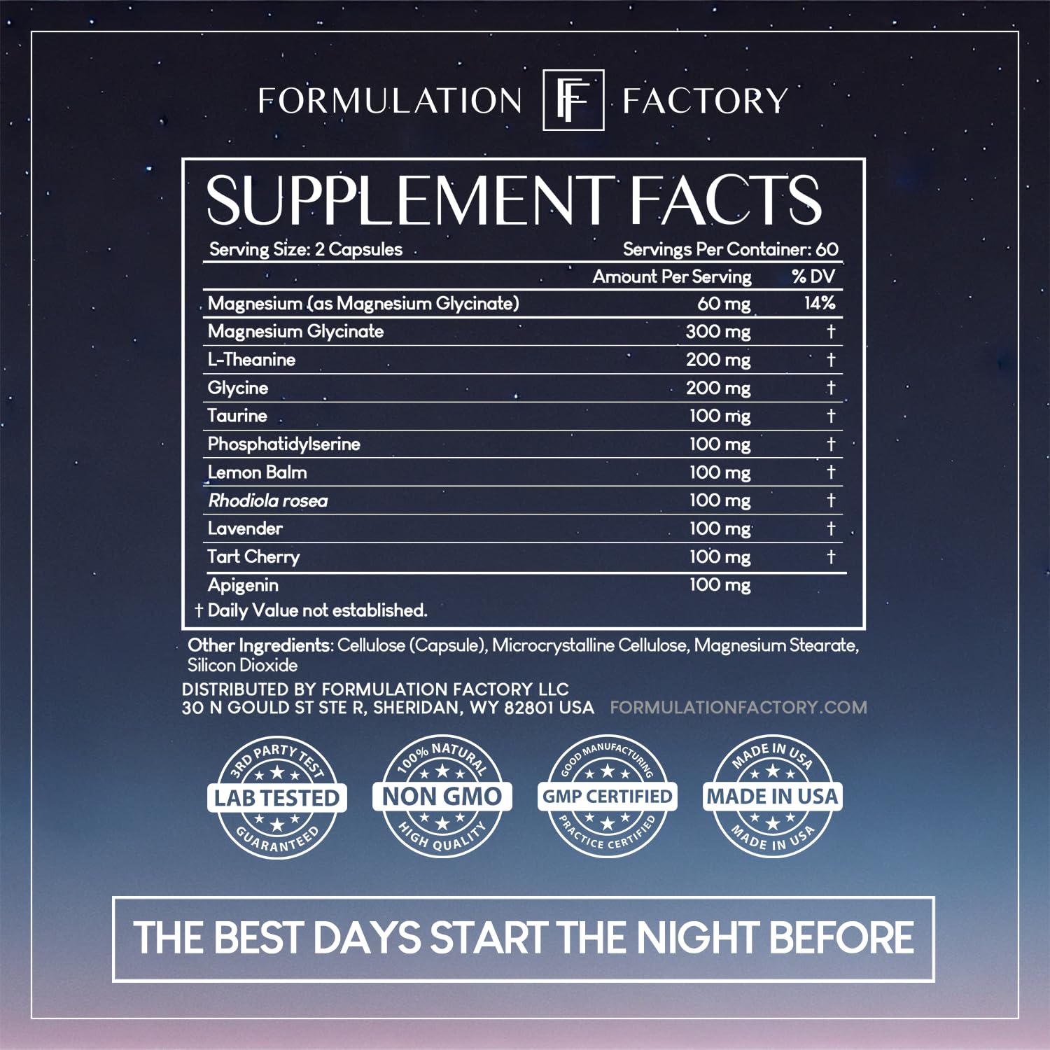The Night Before 10-in-1 Midnight Maximizer Sleep Aid, Stress Relief, Cognition, Relaxation, Recovery, Focus, Magnesium Glycinate, L-Theanine & More, (120 Capsules – 2 Month Supply) - dailyvitalstore