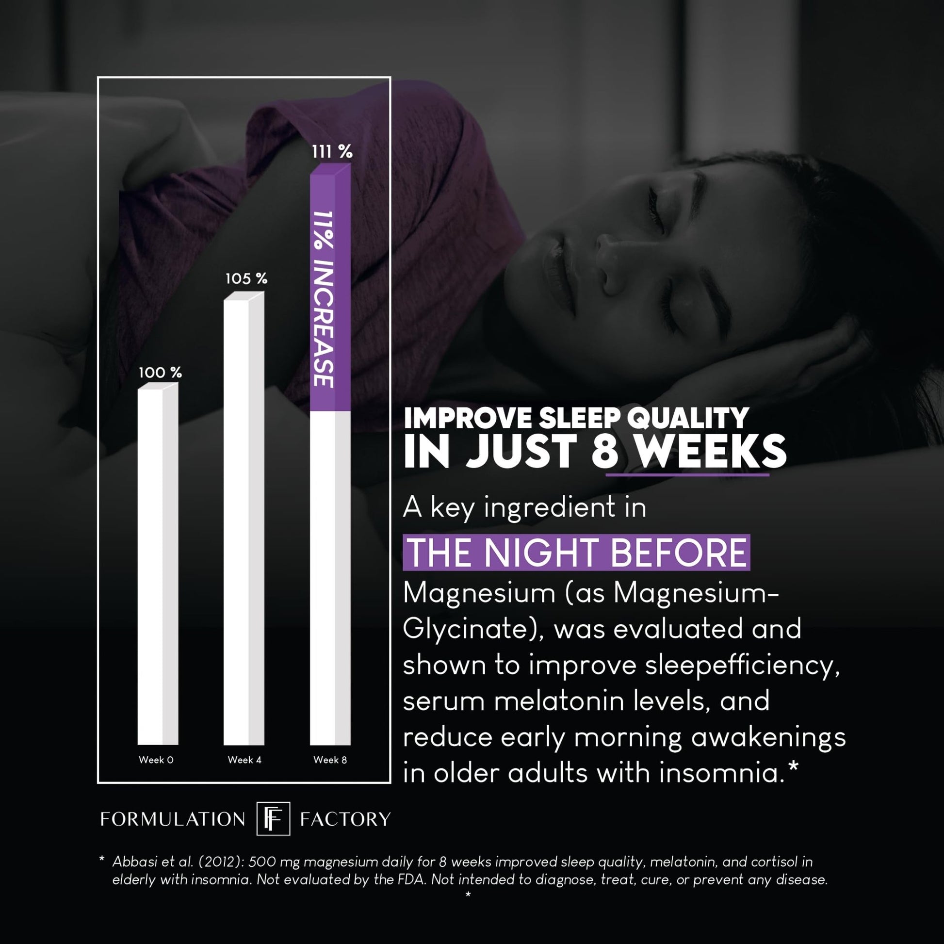 The Night Before 10-in-1 Midnight Maximizer Sleep Aid, Stress Relief, Cognition, Relaxation, Recovery, Focus, Magnesium Glycinate, L-Theanine & More, (120 Capsules – 2 Month Supply) - dailyvitalstore