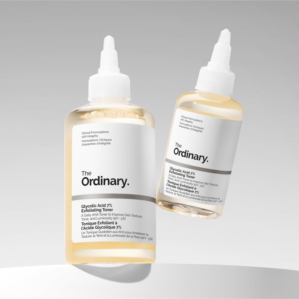 The Ordinary Glycolic Acid 7% Exfoliating Toner, Brightening and Smoothing Daily Toner for More Even-Looking Skin Tone, 3.4 Fl Oz (Pack of 2) - dailyvitalstore
