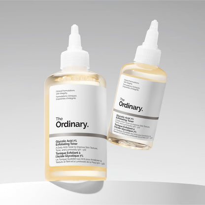 The Ordinary Glycolic Acid 7% Exfoliating Toner, Brightening and Smoothing Daily Toner for More Even-Looking Skin Tone, 3.4 Fl Oz (Pack of 2) - dailyvitalstore