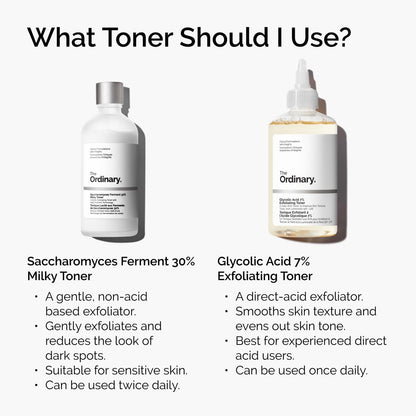 The Ordinary Glycolic Acid 7% Exfoliating Toner, Brightening and Smoothing Daily Toner for More Even-Looking Skin Tone, 3.4 Fl Oz (Pack of 2) - dailyvitalstore