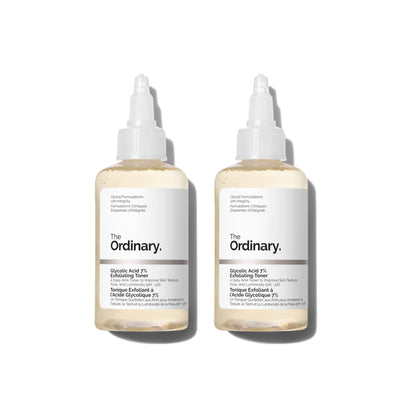 The Ordinary Glycolic Acid 7% Exfoliating Toner, Brightening and Smoothing Daily Toner for More Even-Looking Skin Tone, 3.4 Fl Oz (Pack of 2) - dailyvitalstore
