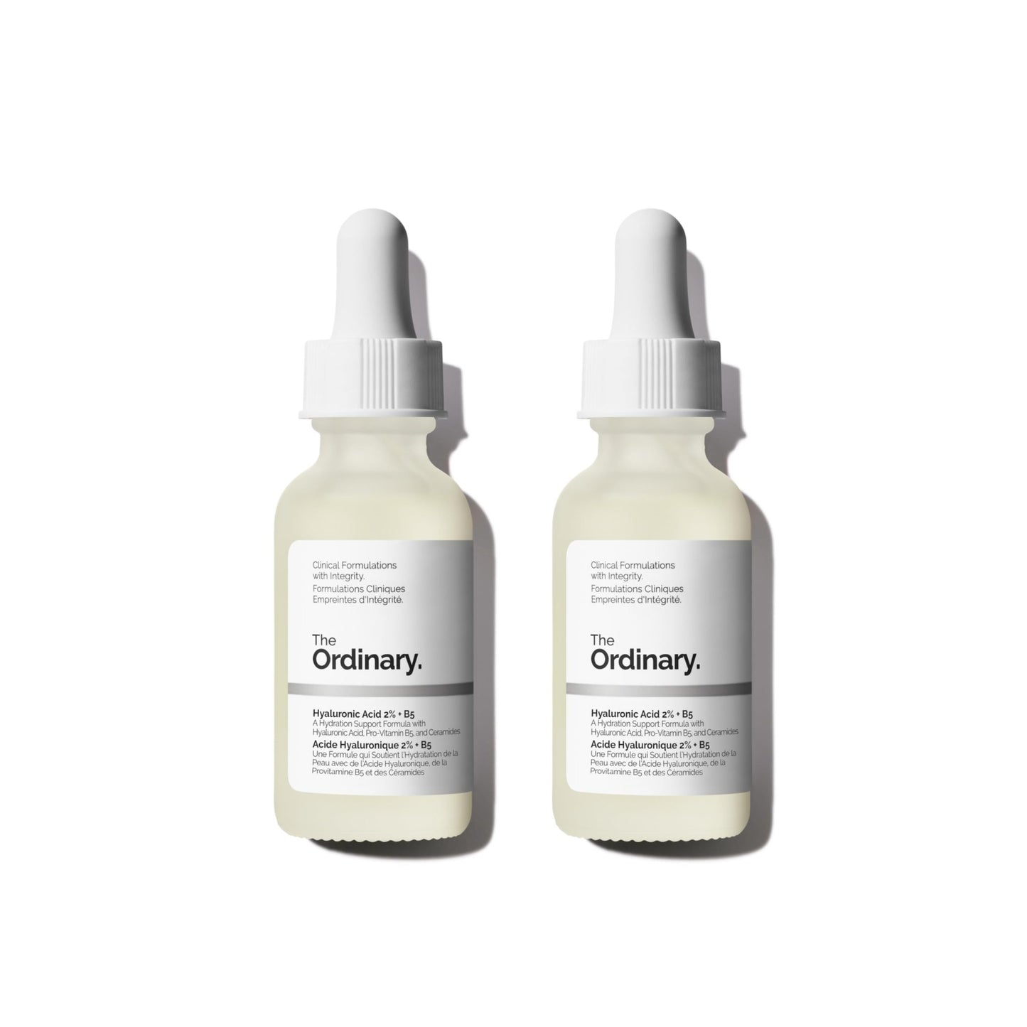 The Ordinary Hyaluronic Acid 2% + B5 (with Ceramides), Multi-Depth Hydration Serum for Plumper, Smoother Skin, 1 Fl Oz (Pack of 2) - dailyvitalstore