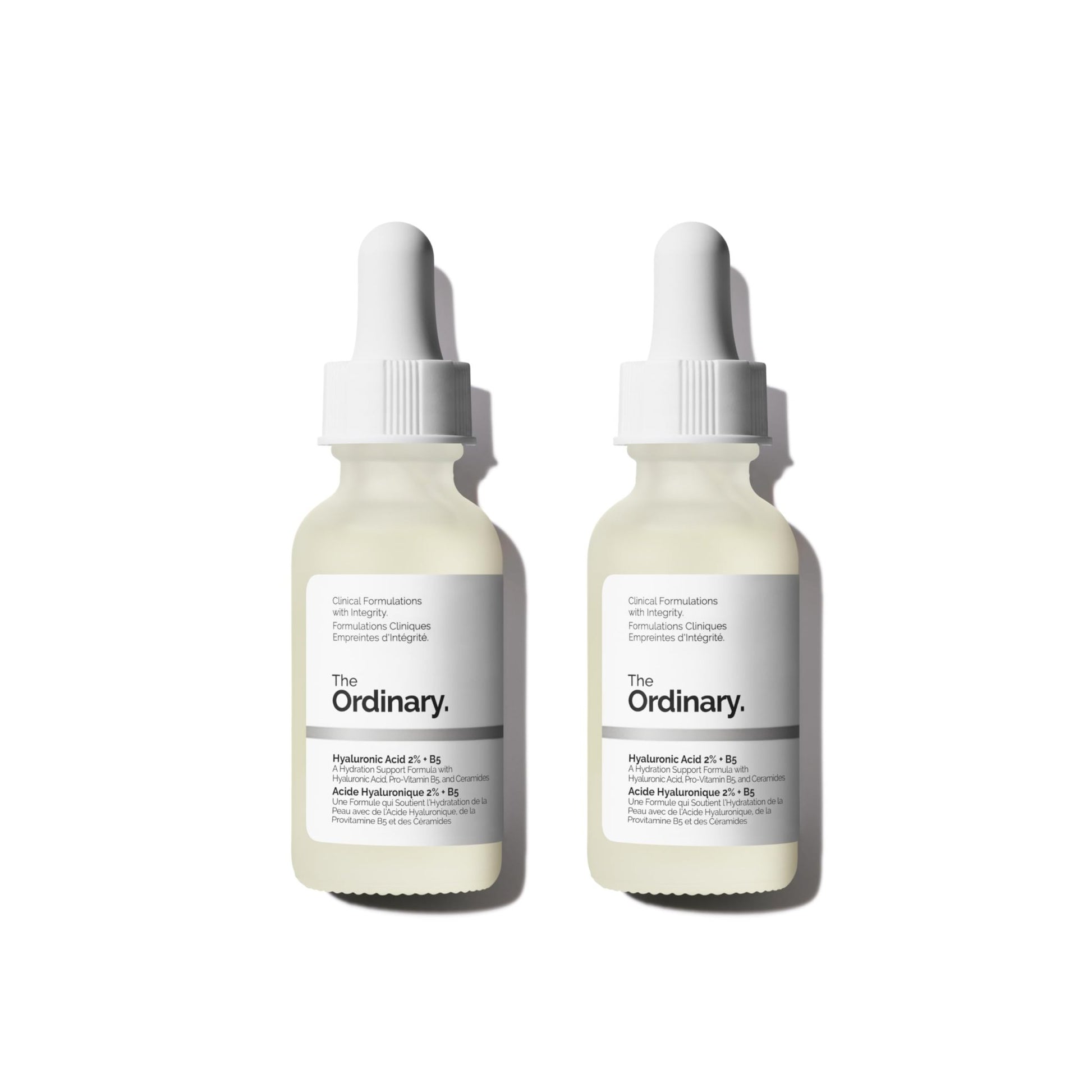 The Ordinary Hyaluronic Acid 2% + B5 (with Ceramides), Multi-Depth Hydration Serum for Plumper, Smoother Skin, 1 Fl Oz (Pack of 2) - dailyvitalstore