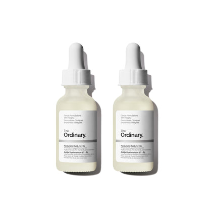 The Ordinary Hyaluronic Acid 2% + B5 (with Ceramides), Multi-Depth Hydration Serum for Plumper, Smoother Skin, 1 Fl Oz (Pack of 2) - dailyvitalstore