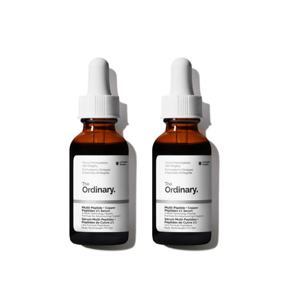 The Ordinary Multi-Peptide + Copper Peptides 1%, Anti-Aging Serum for Fine Lines and Skin Elasticity, 1 Fl Oz (Pack of 2) - dailyvitalstore