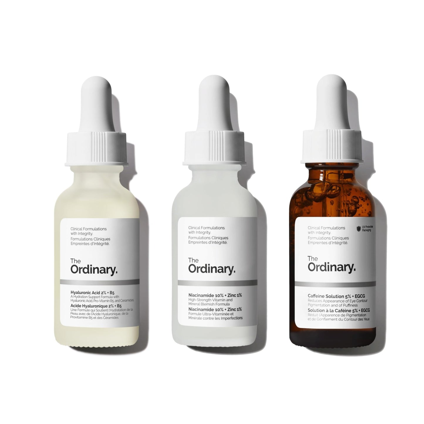 The Ordinary Serum Favorites Set – Hyaluronic Acid 2% + B5, Niacinamide 10% + Zinc 1%, Caffeine Solution 5% + EGCG Eye Serum, Serums for Hydrating, - dailyvitalstore