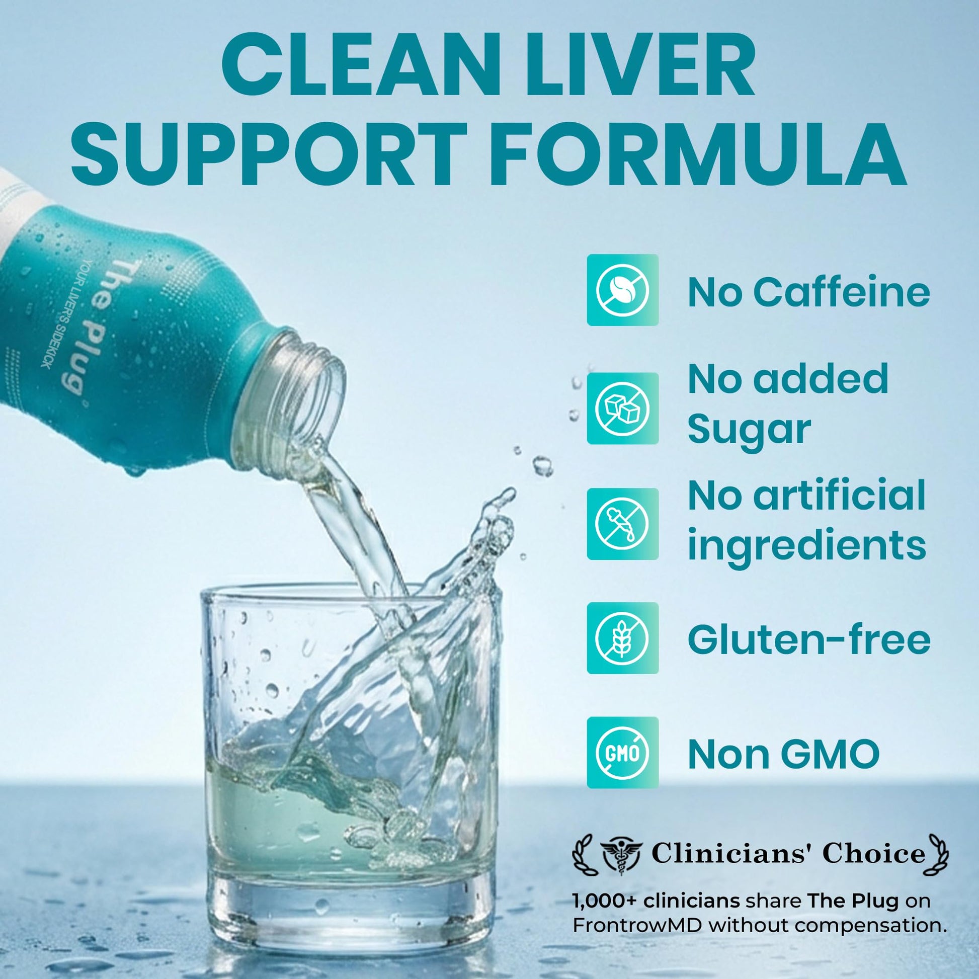 The Plug Liver Cleanse & Detox Drink | Organic Herbal Liquid Supplement with Electrolytes, Superfruits & Plant-Based Nutrients - dailyvitalstore