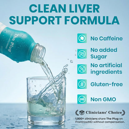 The Plug Liver Cleanse & Detox Drink | Organic Herbal Liquid Supplement with Electrolytes, Superfruits & Plant-Based Nutrients - dailyvitalstore