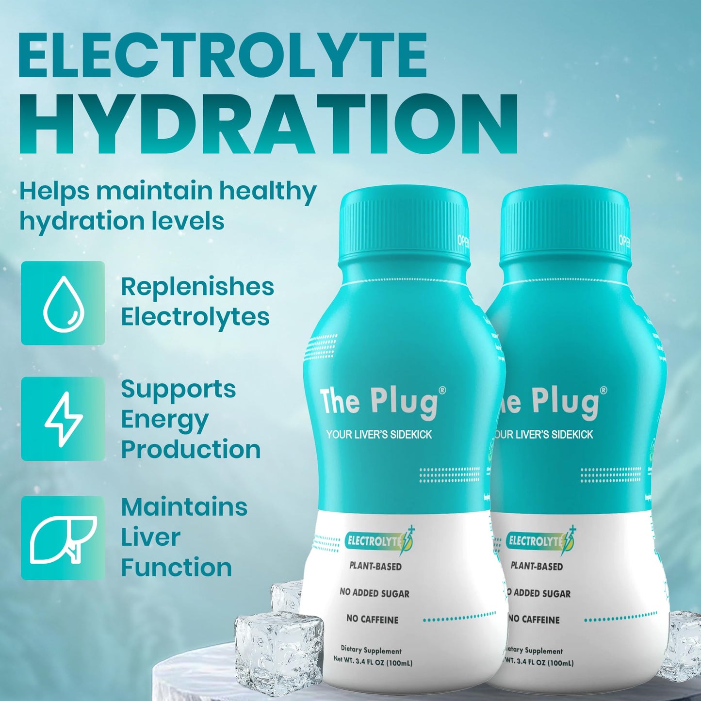 The Plug Liver Cleanse & Detox Drink | Organic Herbal Liquid Supplement with Electrolytes, Superfruits & Plant-Based Nutrients - dailyvitalstore