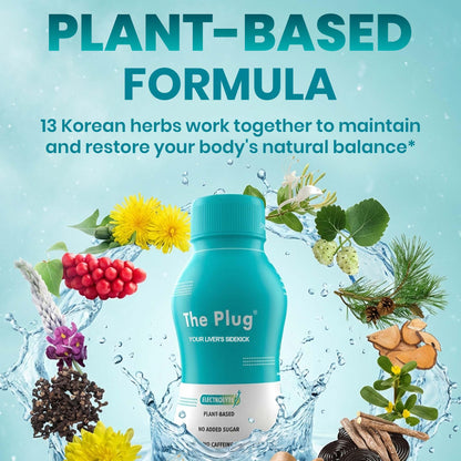 The Plug Liver Cleanse & Detox Drink | Organic Herbal Liquid Supplement with Electrolytes, Superfruits & Plant-Based Nutrients - dailyvitalstore